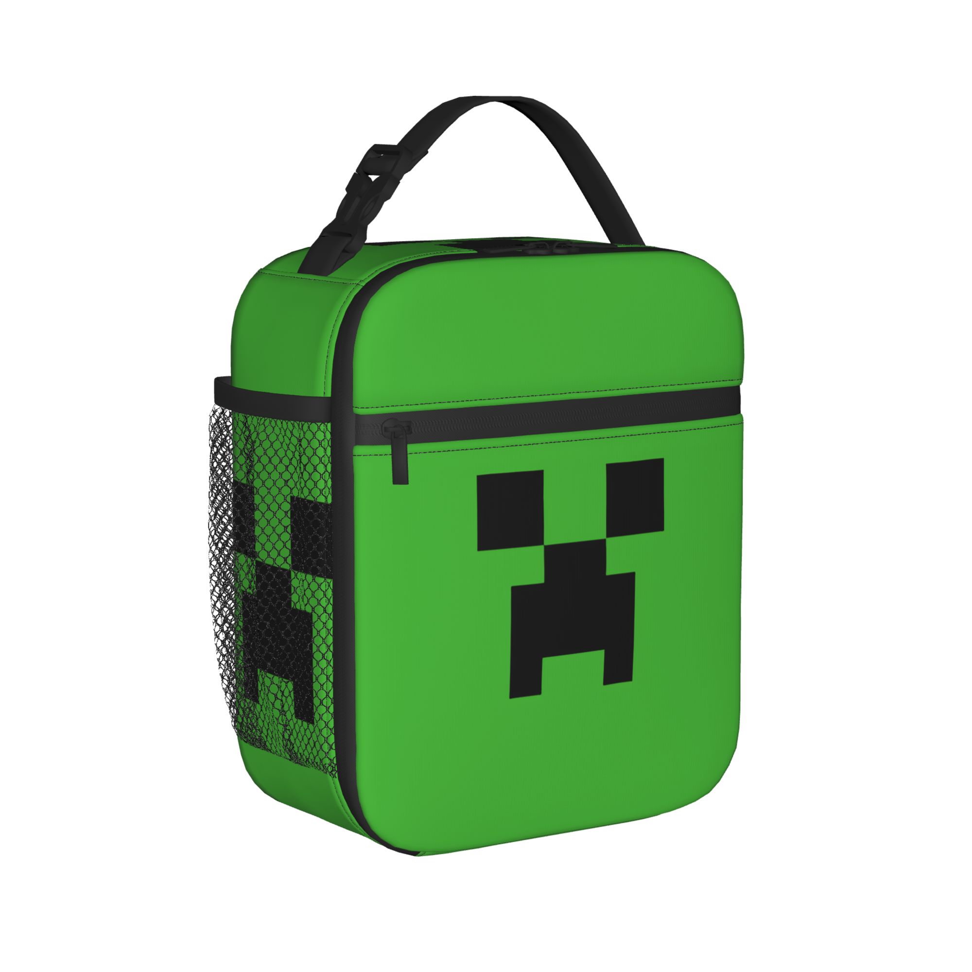Meal Prep Bag - กระเป๋าเก็บอุณหภูมิสำหรับใส่อาหาร Pixel Game Creepers สำหรับการเดินทาง กระเป๋าเก็บอาหารแบบพกพา