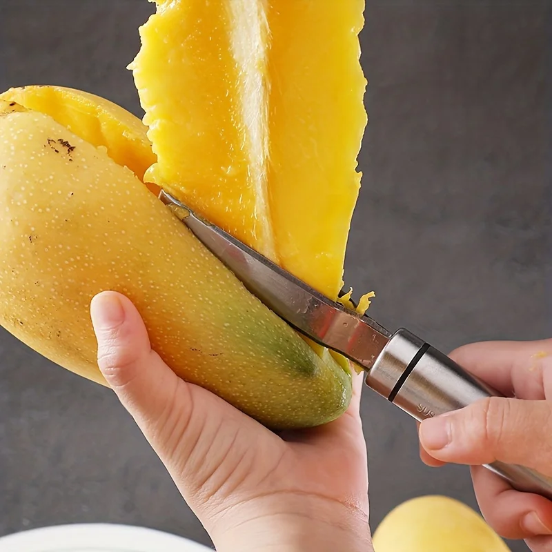 Mango Splitter Tool - 1 pc, เครื่องตัดมะม่วง, เครื่องแยกเมล็ดมะม่วงสําหรับร้านอาหาร, เครื่องปอกมะม่วง, Mango