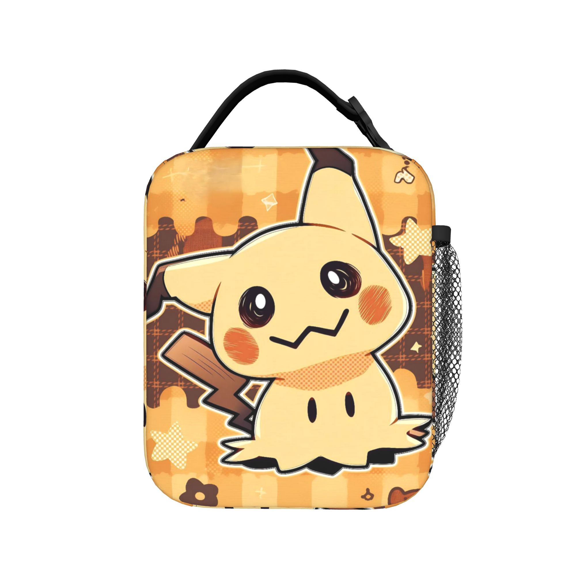 Meal Prep Bag - กระเป๋าเก็บอุณหภูมิสำหรับใส่อาหารกลางวันลายมิมิคิวส์สุดน่ารัก กระเป๋าเก็บความเย็นแบบพกพาลายโปเกมอน กระเป๋าใส่อาหารกลางวันแบบถือ กระเป๋าเก็บอาหารสำหรับไปทะเล