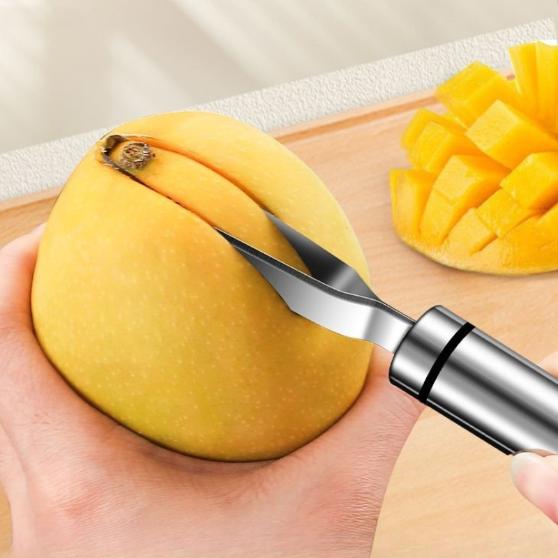 Mango Splitter Tool - 304 สแตนเลส Mango Core Remover,Multi-Functional สับปะรด
