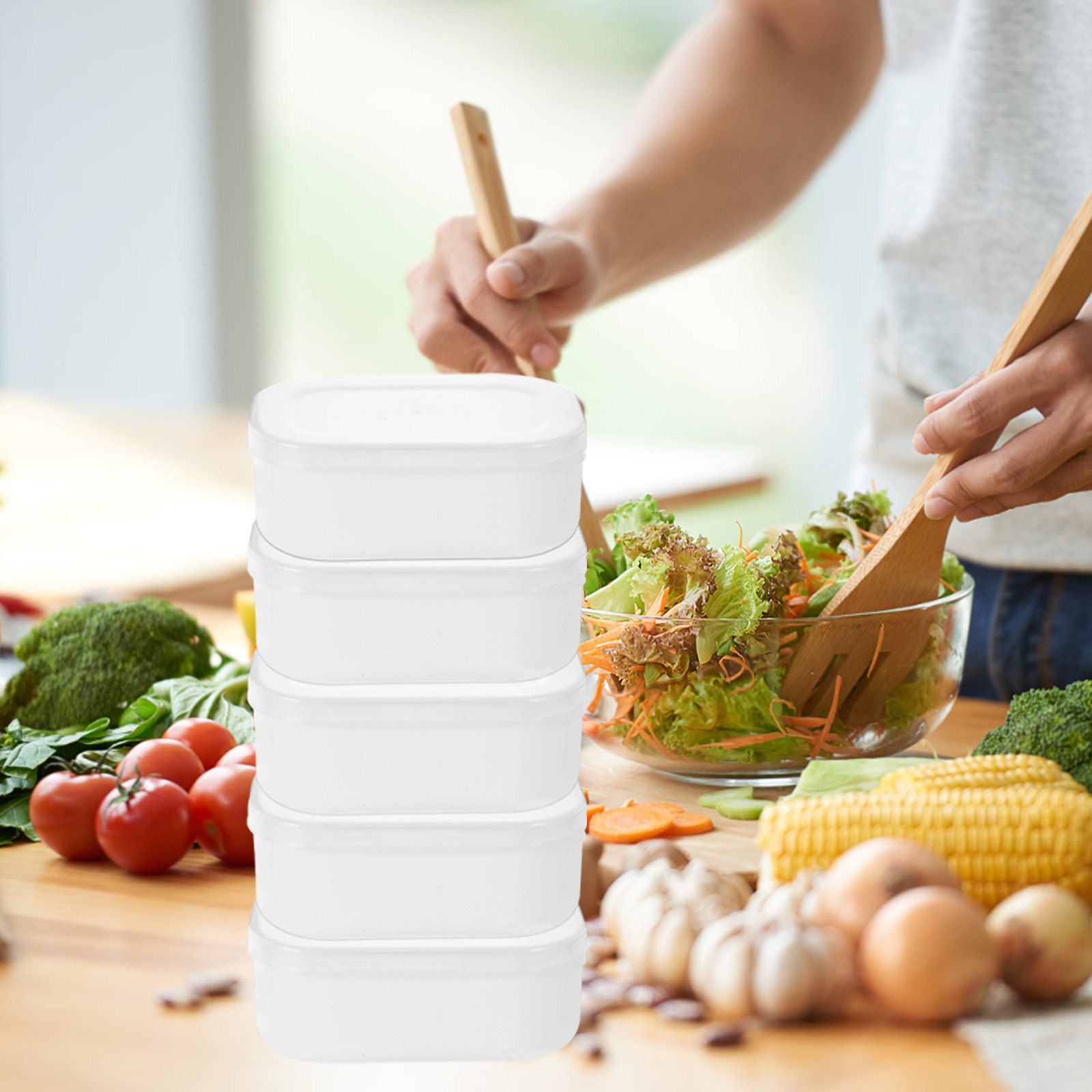 กล่องเก็บเมล็ดข้าว 5 ชิ้น กล่อ - Meal Prep Diet บทวิจารณ์และราคา