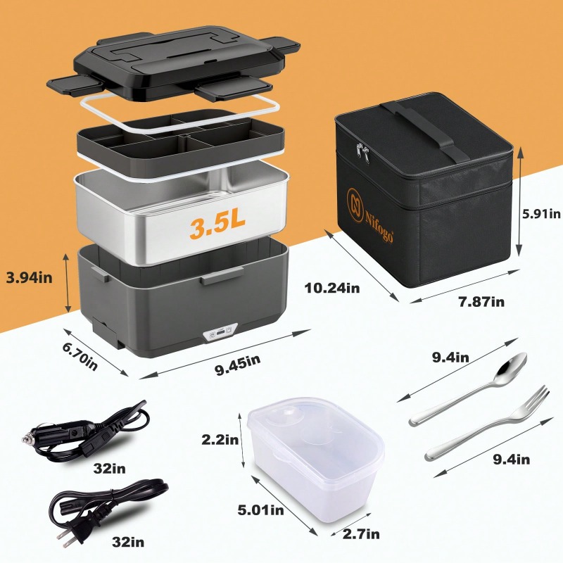 กล่องอาหารอุ่นไฟฟ้าแบบใช้งานสอ - Meal Prep Bag บทวิจารณ์และราคา