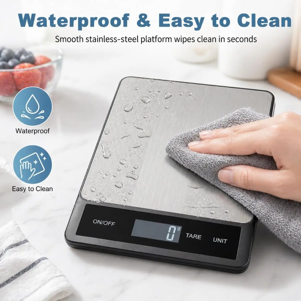 เครื่องชั่งอาหารดิจิตอลกันน้ำ  - Meal Prep Diet บทวิจารณ์และราคา