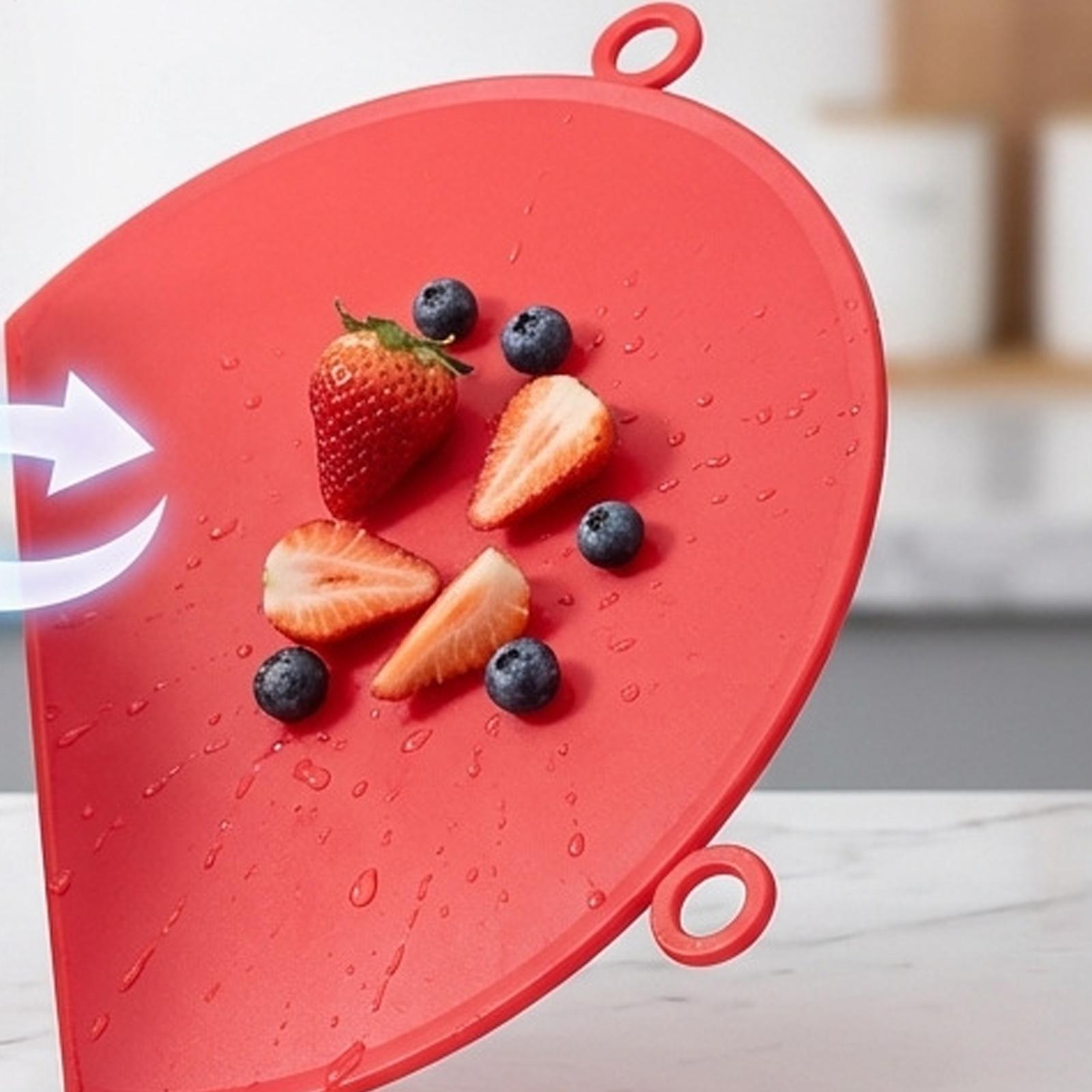 เขียงซิลิโคนพร้อมที่ระบายน้ำ แ - Food Prep Mat บทวิจารณ์และราคา